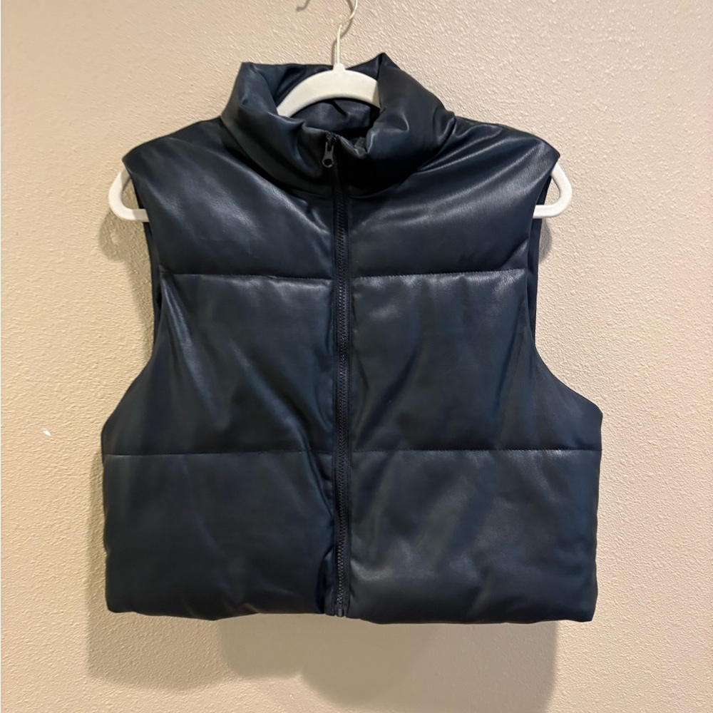 Ci Sono Midnight Black Puffer Vest